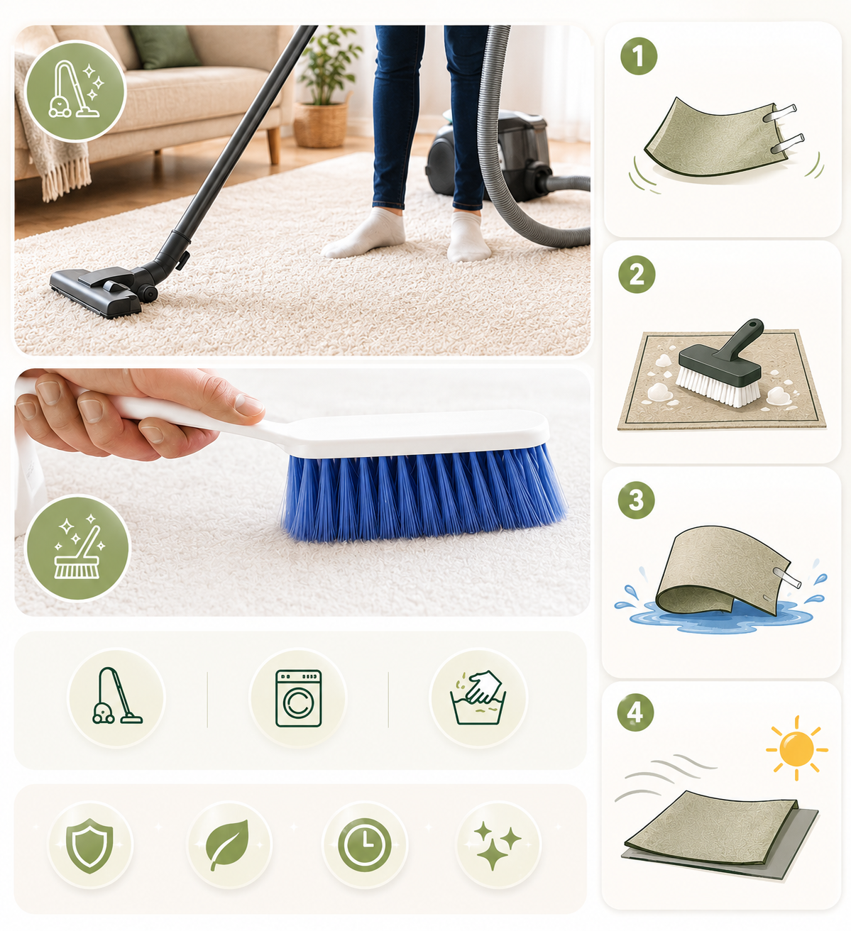 Tapis de salon moderne doux et lavable