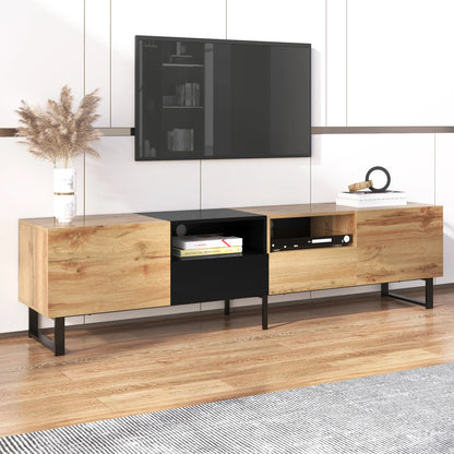 TV stand with storage compartments and drawers. 190x48x38cm - Sonera