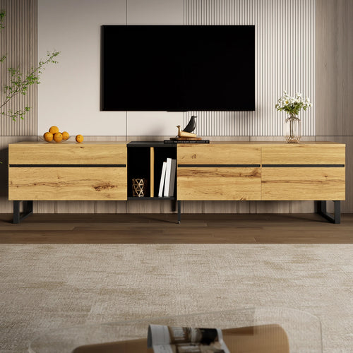 Low TV unit 180 cm with storage space - Sonera