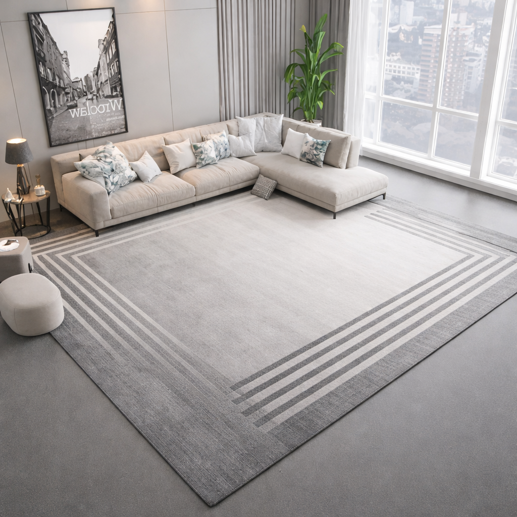 Modern and minimalist living room rug, soft and comfortable, washable and non-slip. Sonera