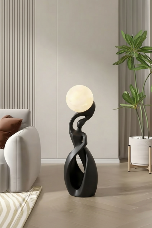 Luminaire artistique LED sculptural de conception abstraite