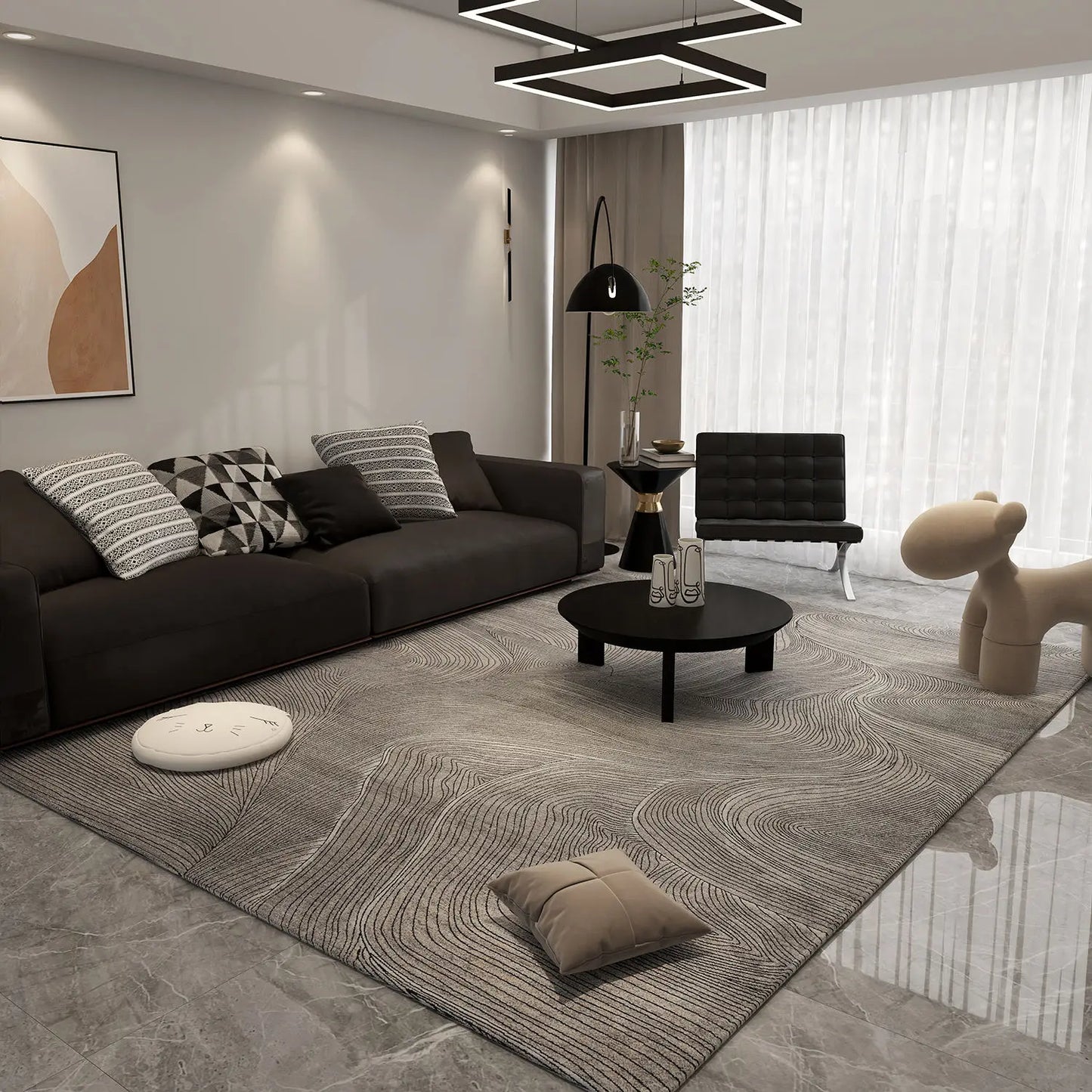 Decorative minimalist rug - Sonera