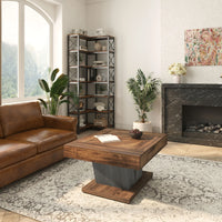 Table basse carrée moderne en MDF