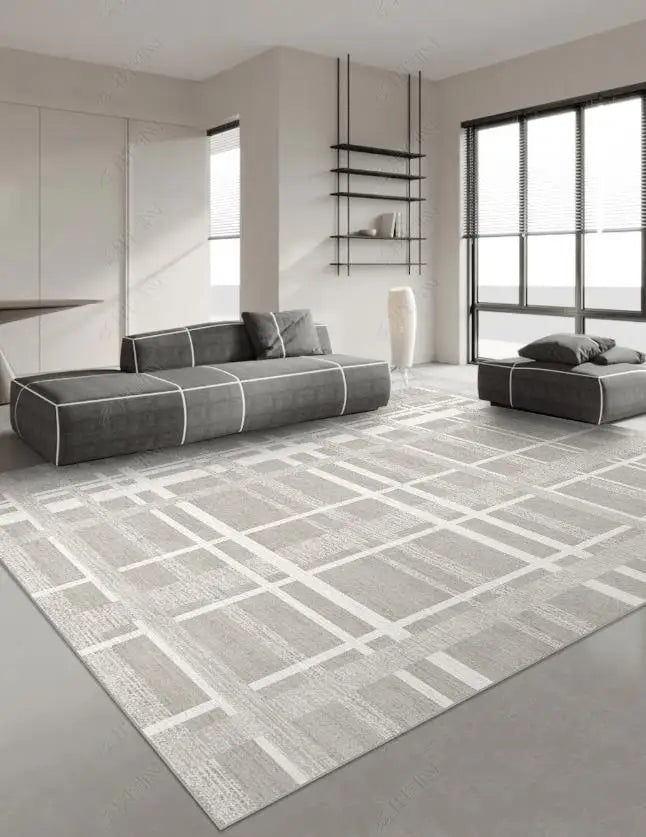 Japanese Style Carpets for Living Room Light Luxury Bedroom Decor Large Area Carpet Home Gray Anti-slip Mat Washable Lounge Rug Sonera