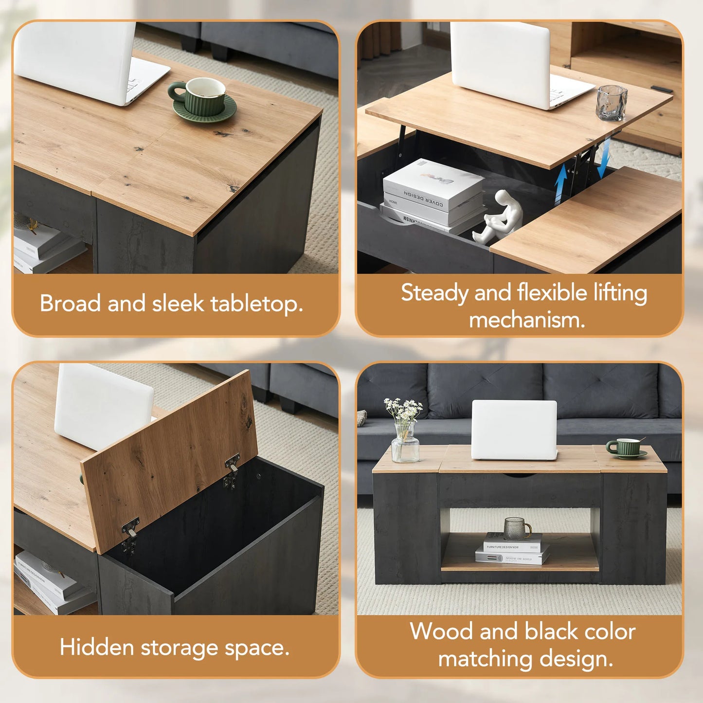 Coffee table with lifting function - Sonera