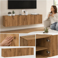 Meuble TV mural en bois