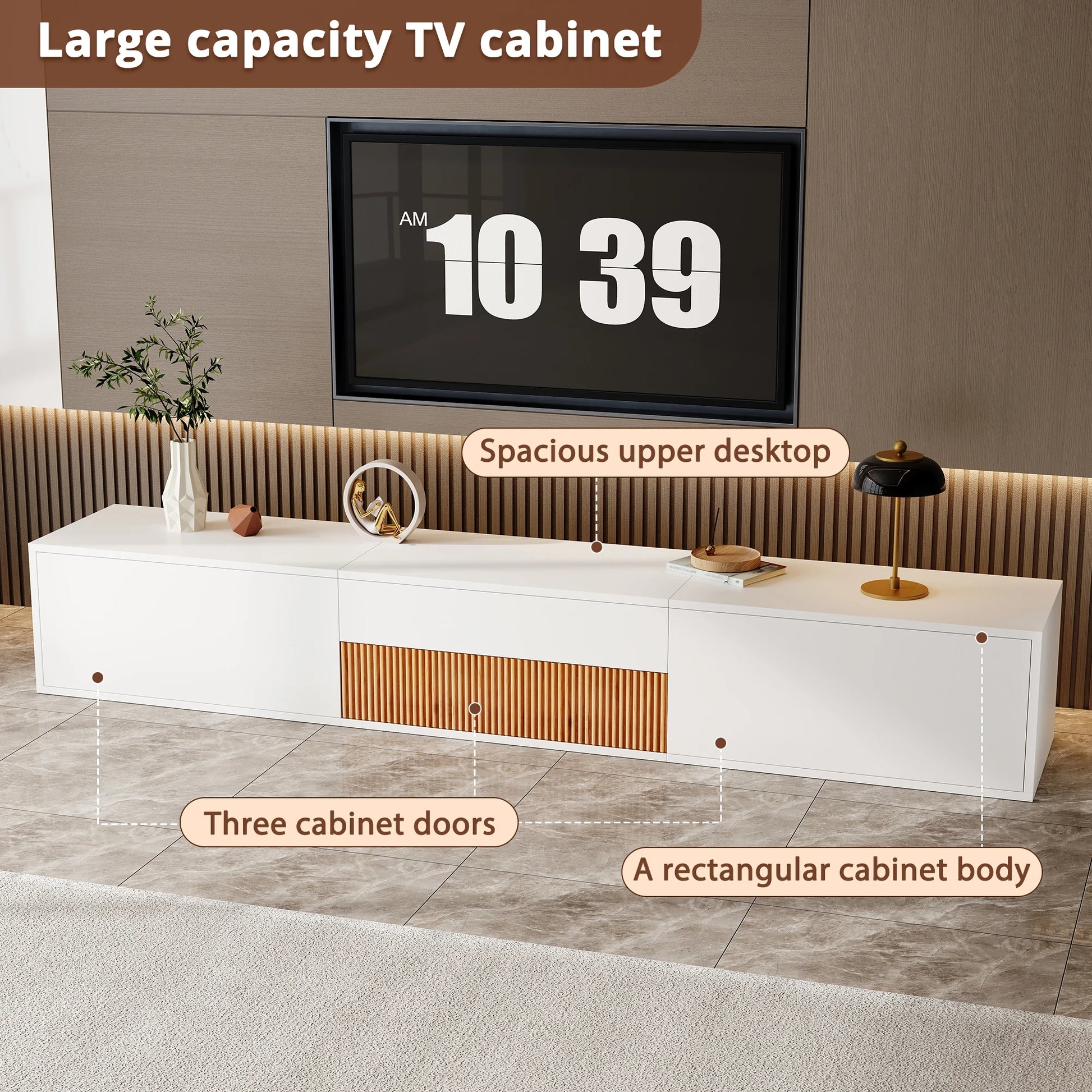 Modern TV stand. 180 x 34 x 30 cm (L x W x H) - Sonera