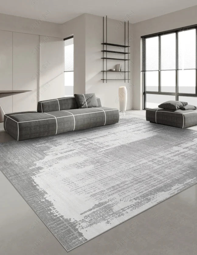 Japanese Style Carpets for Living Room Light Luxury Bedroom Decor Large Area Carpet Home Gray Anti-slip Mat Washable Lounge Rug Sonera