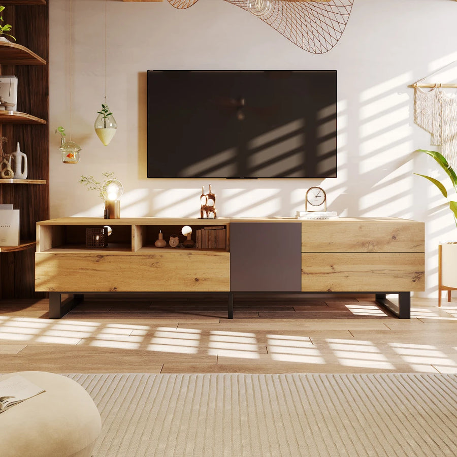 Meuble TV design 180 cm avec rangements
