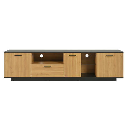 TV stand with compartments and LED lighting - Sonera