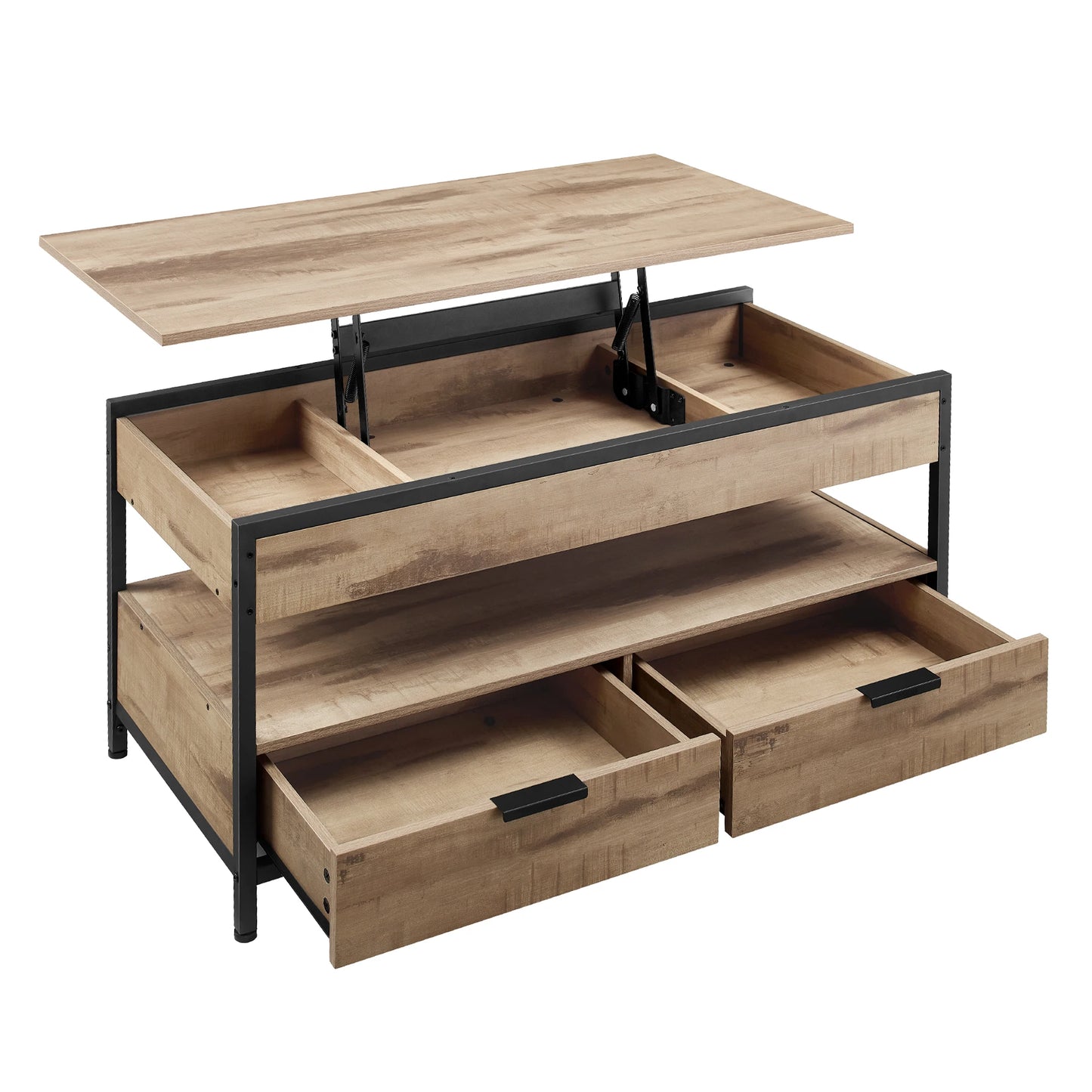 Lift-top coffee table with storage drawers - Sonera