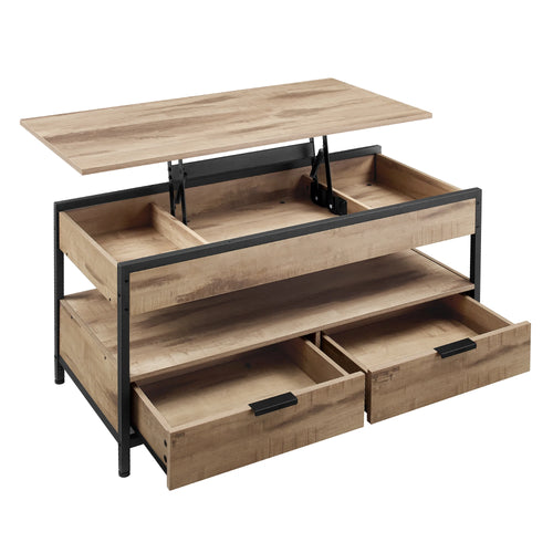 Lift-top coffee table with storage drawers - Sonera