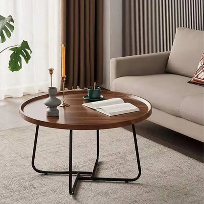 Ensemble de 2 tables basses gigognes rondes