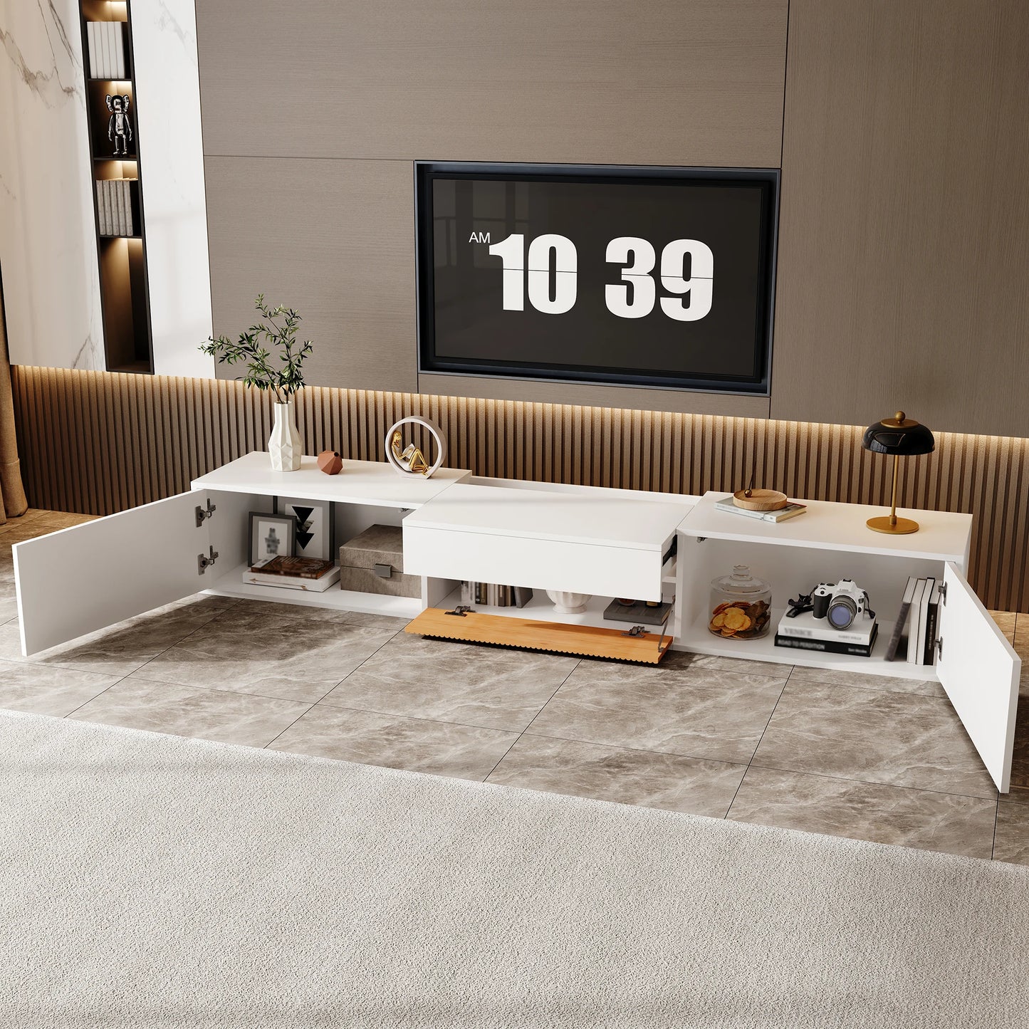 Modern TV stand. 180 x 34 x 30 cm (L x W x H) - Sonera