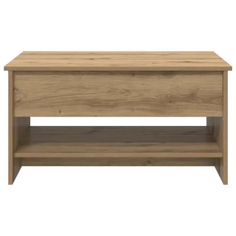 Table basse en bois à plateau relevable avec rangement