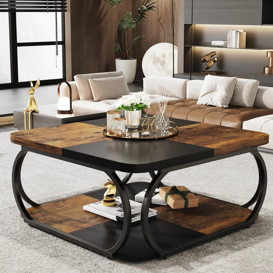 Modern Square 2-tier square coffee table - Sonera