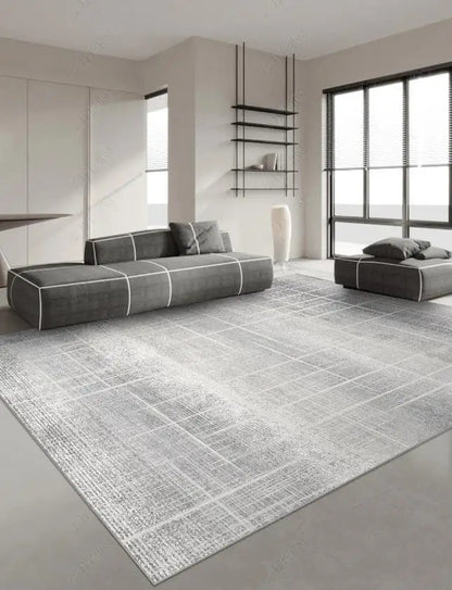 Japanese Style Carpets for Living Room Light Luxury Bedroom Decor Large Area Carpet Home Gray Anti-slip Mat Washable Lounge Rug Sonera