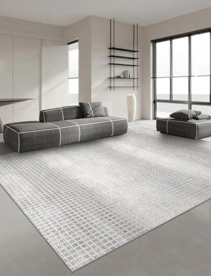 Japanese Style Carpets for Living Room Light Luxury Bedroom Decor Large Area Carpet Home Gray Anti-slip Mat Washable Lounge Rug Sonera