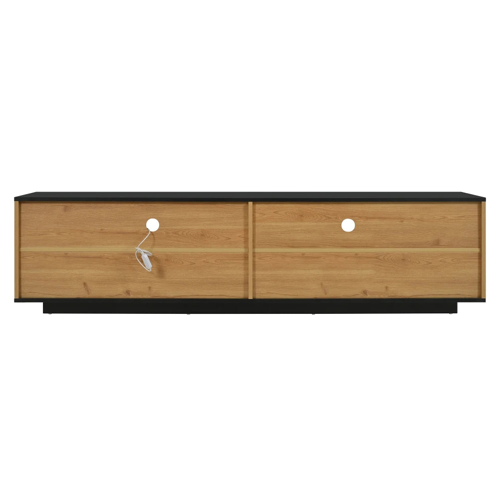 TV stand with compartments and LED lighting - Sonera