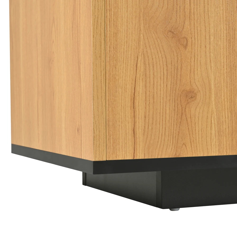 TV stand with compartments and LED lighting - Sonera