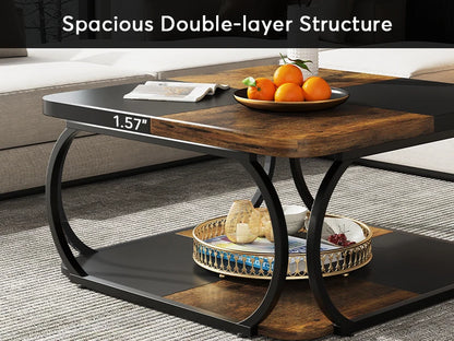 Modern Square 2-tier square coffee table - Sonera