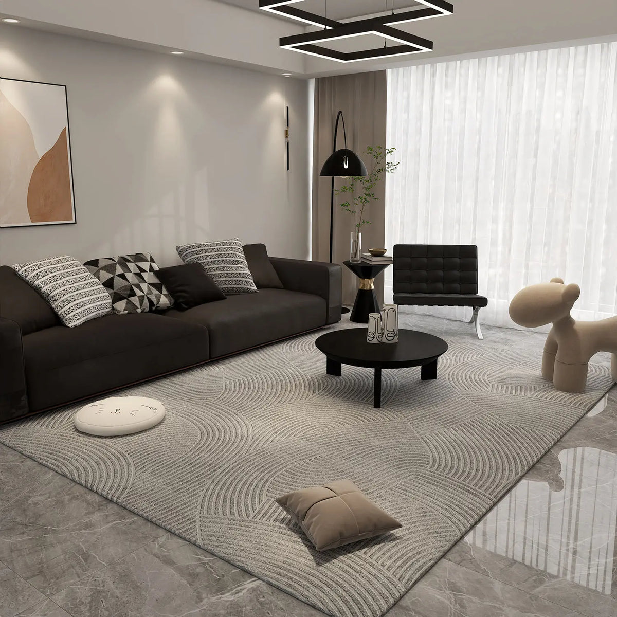 Decorative minimalist rug - Sonera