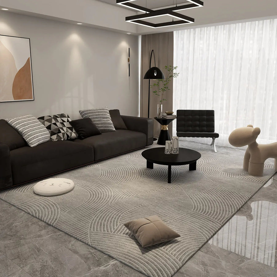 Tapis de salon à motifs, antidérapant et lavable
