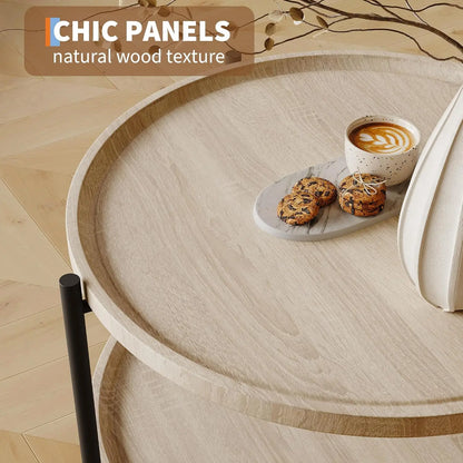 Round coffee table with two levels - Sonera