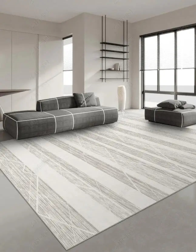 Japanese Style Carpets for Living Room Light Luxury Bedroom Decor Large Area Carpet Home Gray Anti-slip Mat Washable Lounge Rug Sonera
