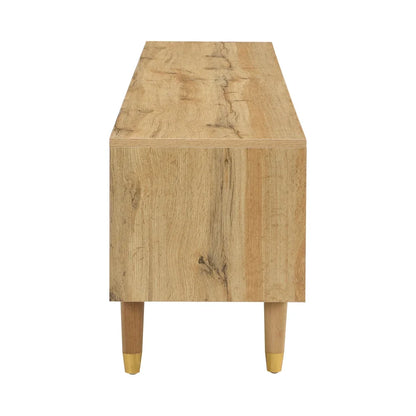 Meuble TV moderne en bois avec espace de rangement et 4 tiroirs