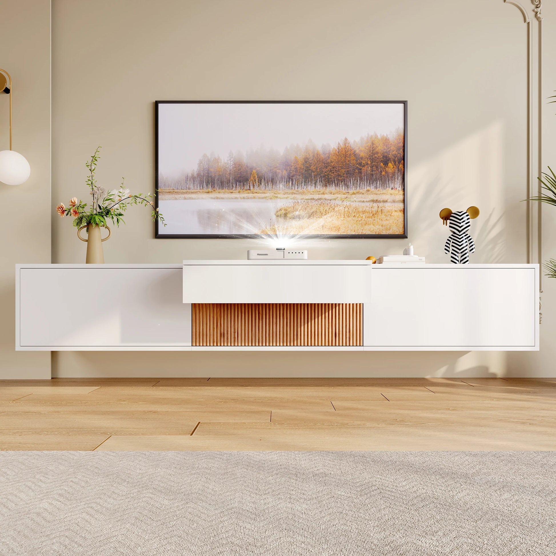 Modern TV stand. 180 x 34 x 30 cm (L x W x H) - Sonera