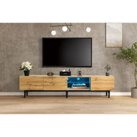 Meuble TV moderne avec éclairage LED