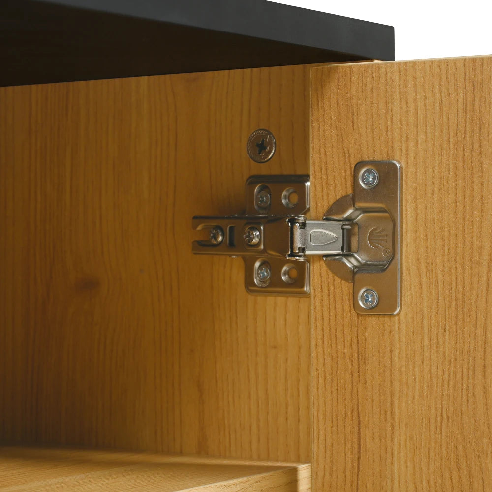 TV stand with compartments and LED lighting - Sonera