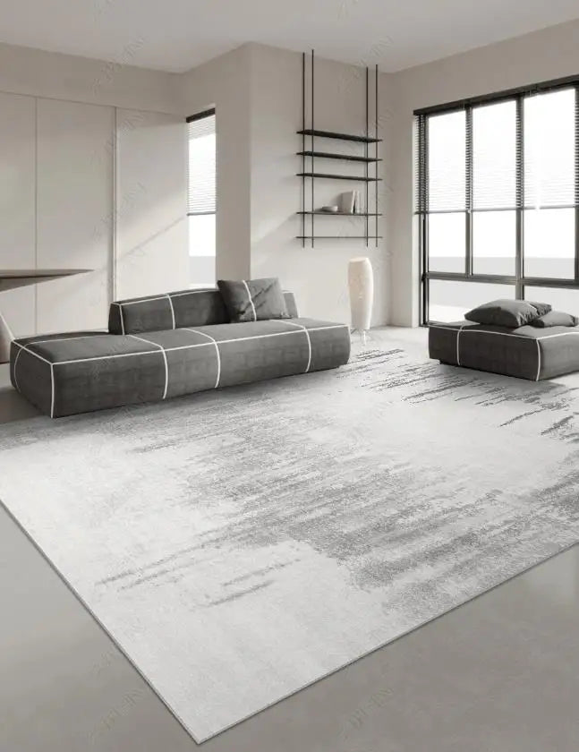 Japanese Style Carpets for Living Room Light Luxury Bedroom Decor Large Area Carpet Home Gray Anti-slip Mat Washable Lounge Rug Sonera