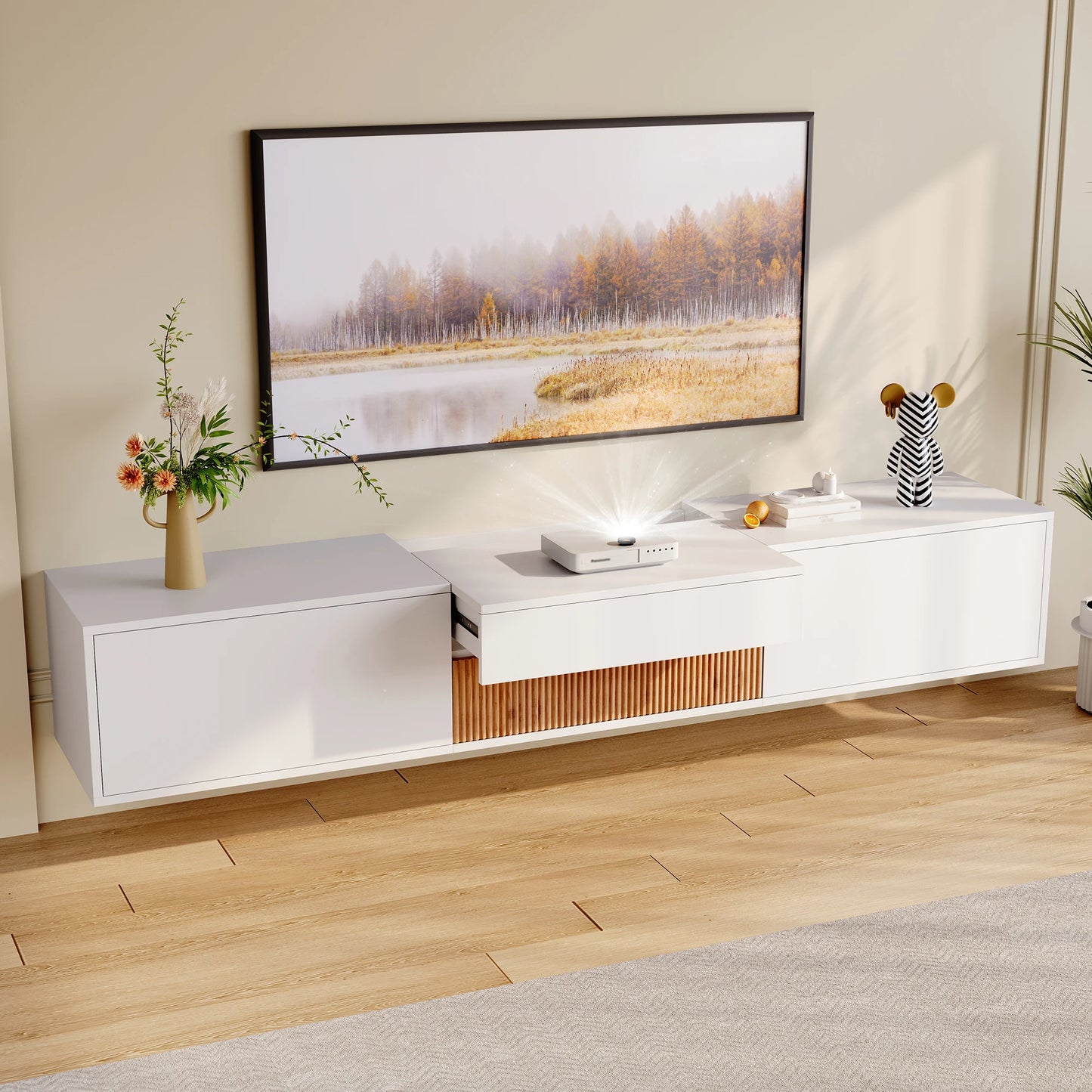Modern TV stand. 180 x 34 x 30 cm (L x W x H) - Sonera